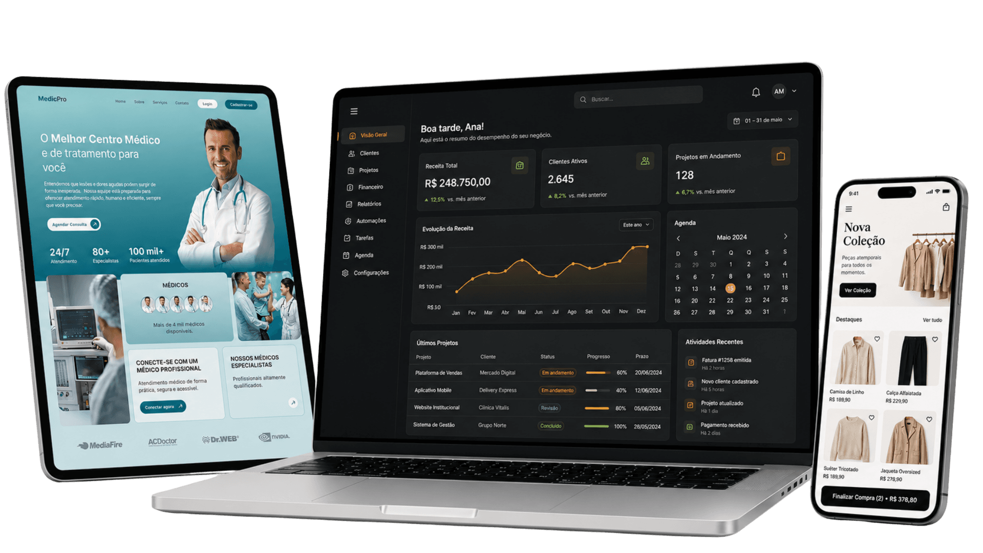 Dashboard e Soluções Promto